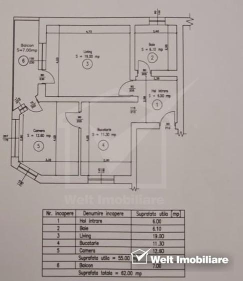 Apartament cu doua camere, Baciu - 10