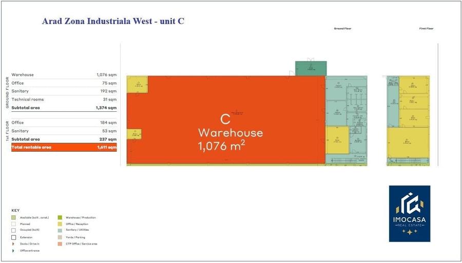 Hală industrială de închiriat Arad ZI West Vecinatate A1, acces TIR - 3