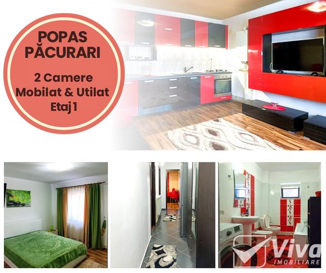 Popas Păcurari | 2 Camere | Etaj 1 | Mobilat & Utilat | Loc parcare - 1
