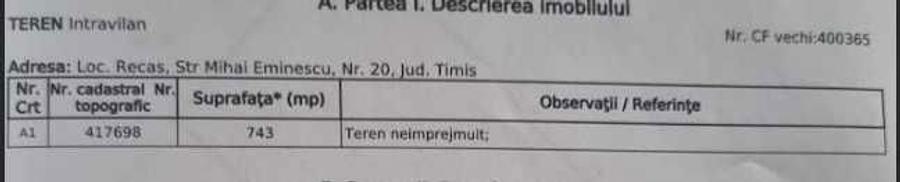 Teren Recas pentru Casa - 1