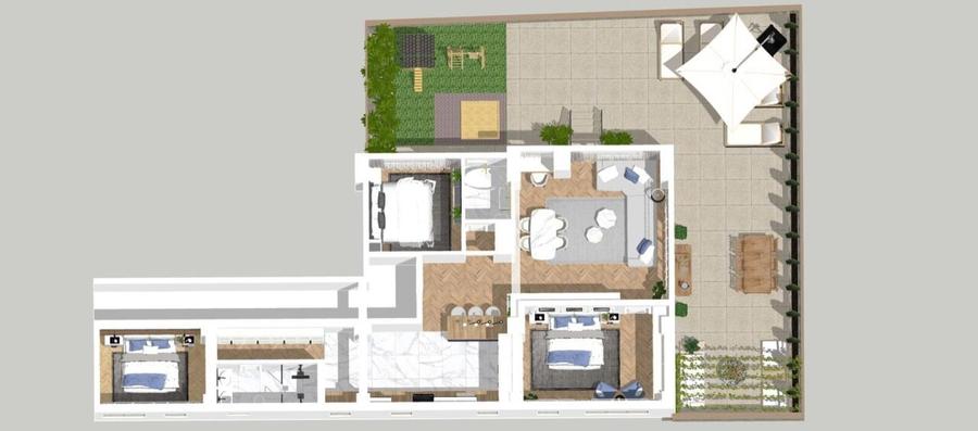 Vanzare 4 camere 149 mpc+curte 139 mp+4 locuri de parcare subterana - 3