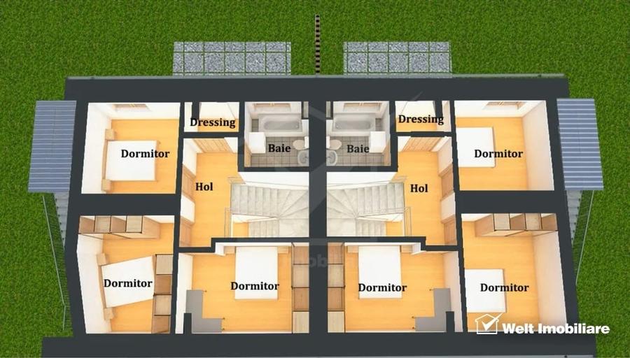 Duplex 4 camere, Iris, strada linistita, zona Auchan - 15