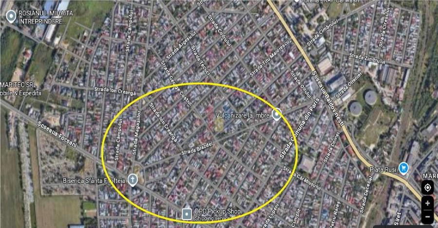 Teren 200 mp Intravilan Sos Focsani ^ Com Paris cadastru po - 1