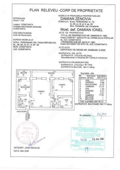 Vand apartament central, complet renovat cu centrala proprie - 1
