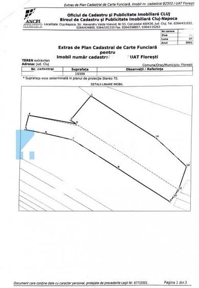 Teren Intravilan, 19400mp, zona locuinte colective/blocuri, zona Terra Floresti - 2