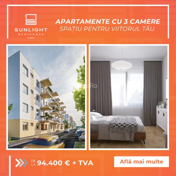 Apartament 3 camere Tunari- cu spații luminoase și balcon generos Apartament 3 camere Tunari- cu spații luminoase și balcon generos