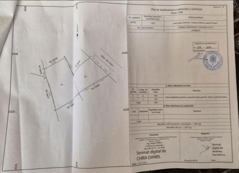 Teren intravilan (loc casa) Dobreni, Neamt. - 1