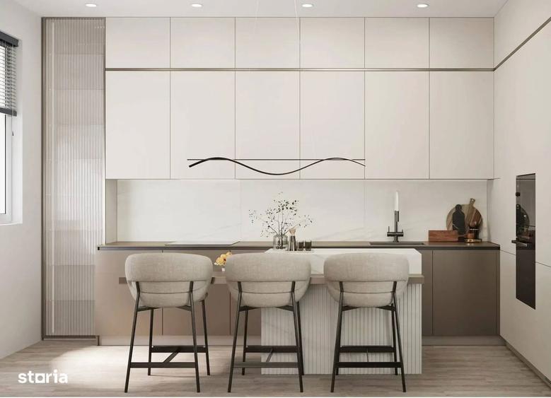 Apartament 2 camere cu curte privata 77 mp, Proiect nou, CITY NORD - 1