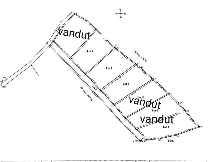 Teren parcelat in suprafata de 1100 mp, in Tohanita acces din soseaua Branului - 1