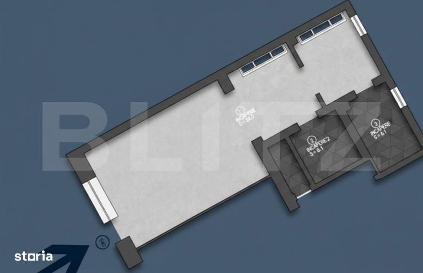 Spatiu comercial, 70.20 mp, zona Centrala - 1