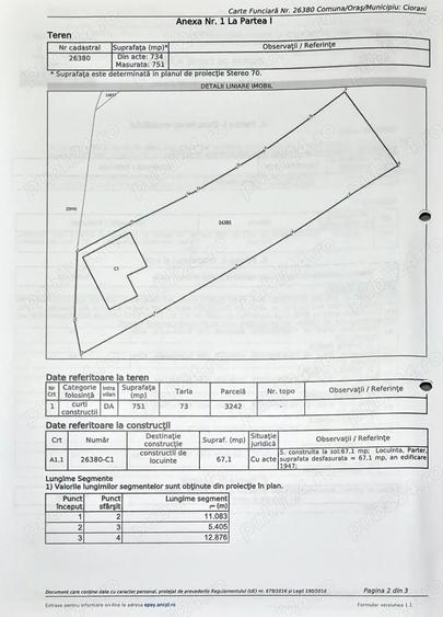 Vand casa batraneasca nelocuibila ?i teren in Cioranii de Jos - 1