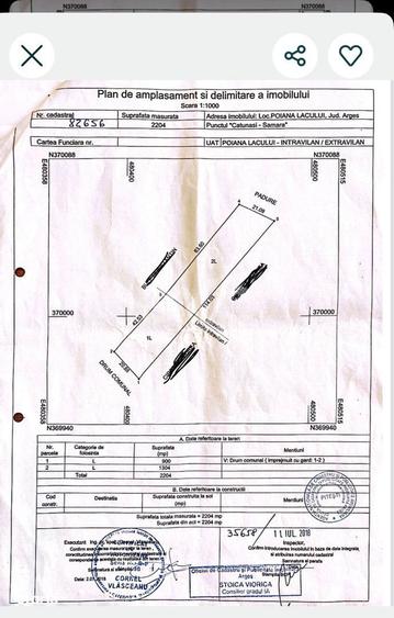 Teren 2.200 mp | 11 km de Pitesti | Vanzare integral sau parcela de 50 - 7