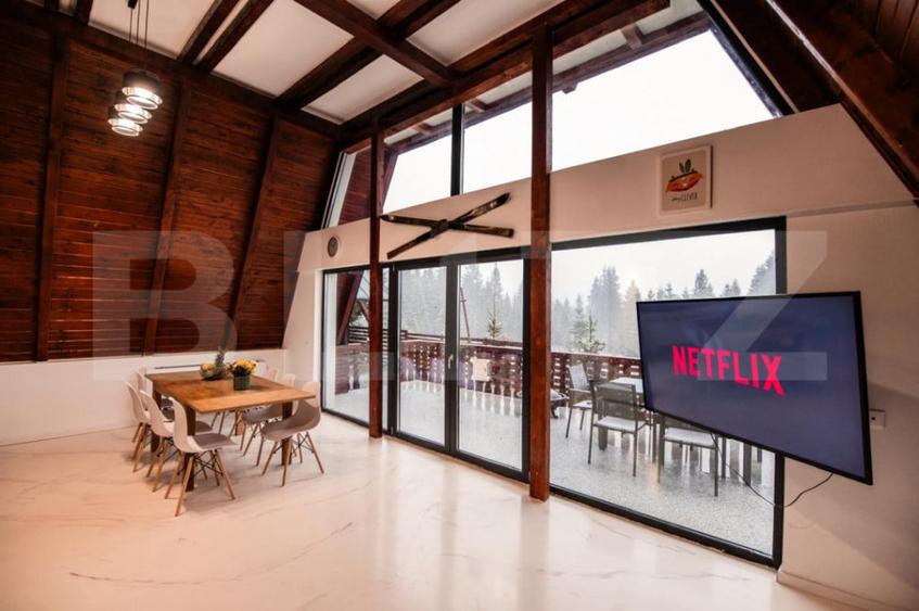 Cabana A-Frame, 195 mp utili, 600 mp teren, Sauna & Ciubar - 9