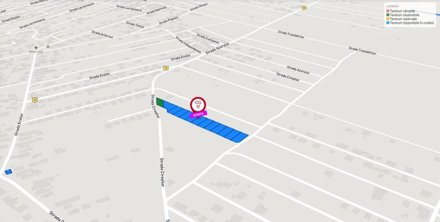 Teren Intravilan Ciresilor Com. Berceni | utilitati: la strada | #CG17 - 4