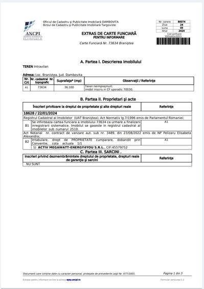 Intravilan 3,61ha pentru parc fotovotaic , poligon industrial ,etc - 7