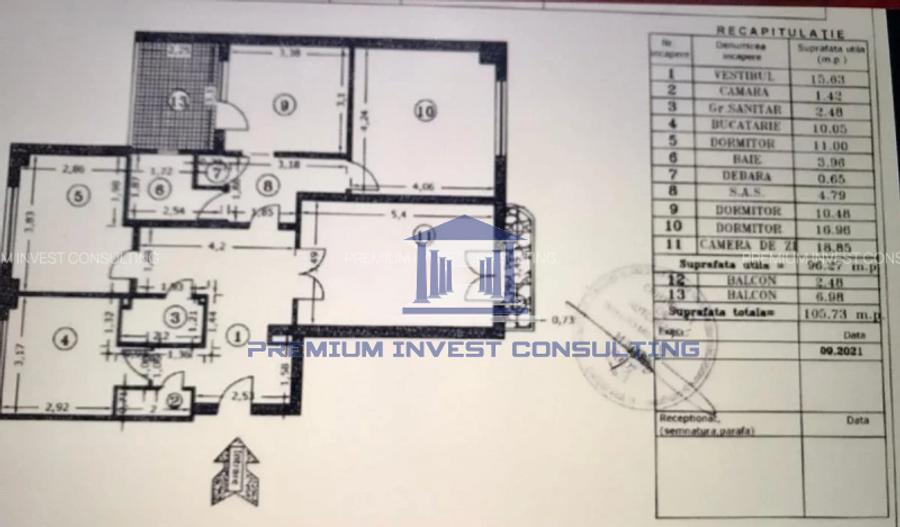 4 camere de vanzare, Piata Unirii,vedere panoramica spectaculoasa!  - 3
