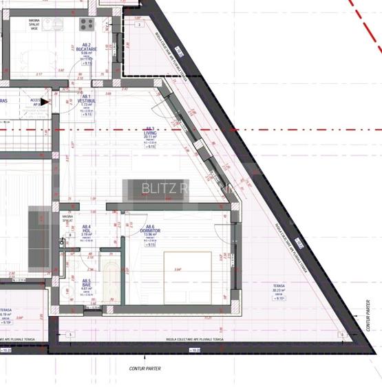 Apartament 2 camere | Mehala | Terasa 30.23 mp | Loc de parcare inclus