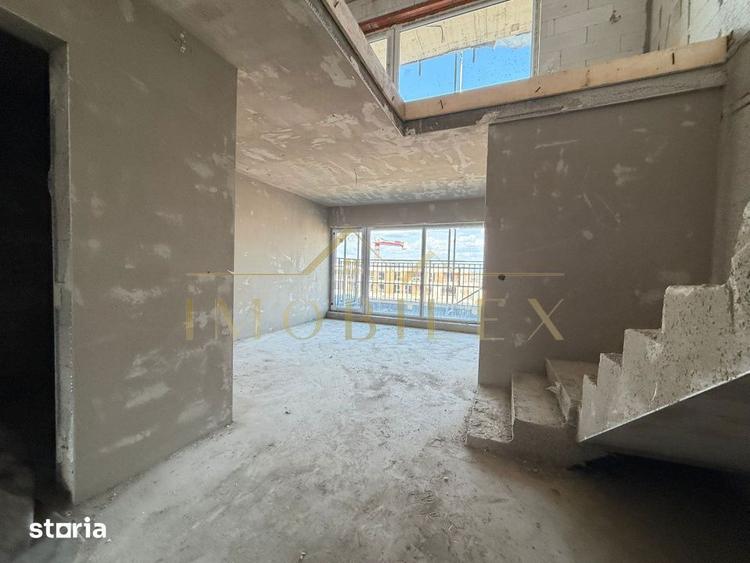 Apartament semifinisat 2 camere , 60mp, terasa, zona Sopor - 10