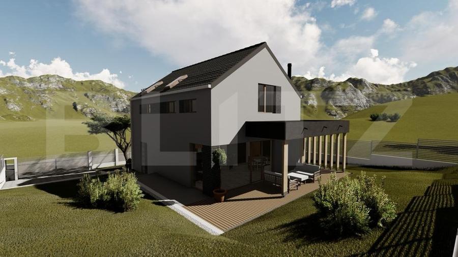 Casa 125 mp teren 500 mp zona profi design deosebit - 2