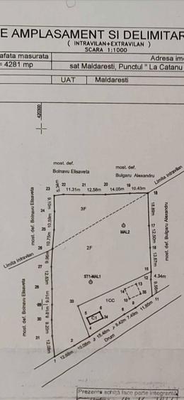 Teren intravilan 4.281 mp la munte, cu deschidere de 66ml si priveliste - 4