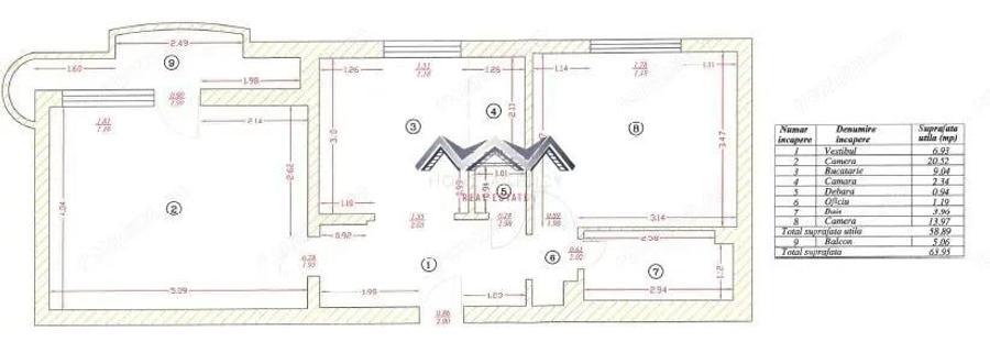 Apartament 3 camere langa metrou - Str. Ileana Cosanzeana, parc Sebastian - 4