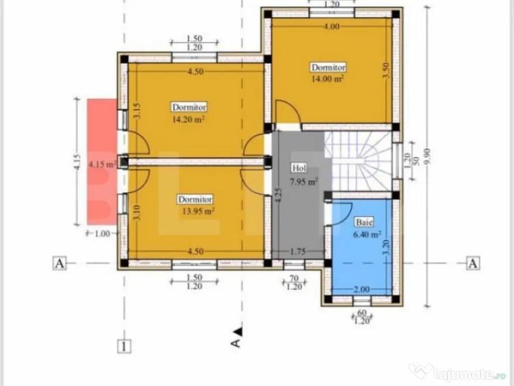 Casa individuala 4 camere, 120 mp utili, zona Bucium - 1
