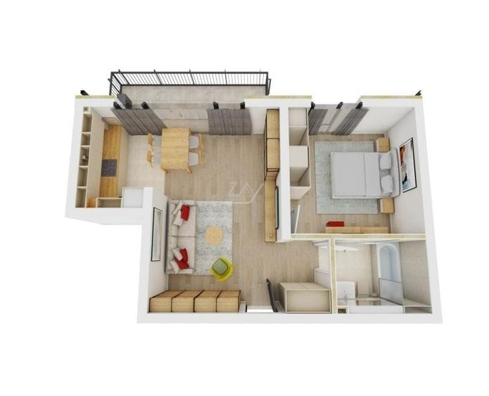 Etaj 1. Lift. Balcon mare. Loc de parcare. - 7