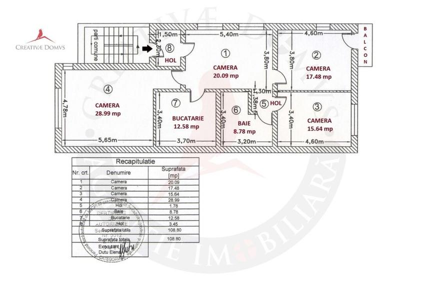 Domenii - Spatiu de birouri, 109 mp, 4 camere - 12