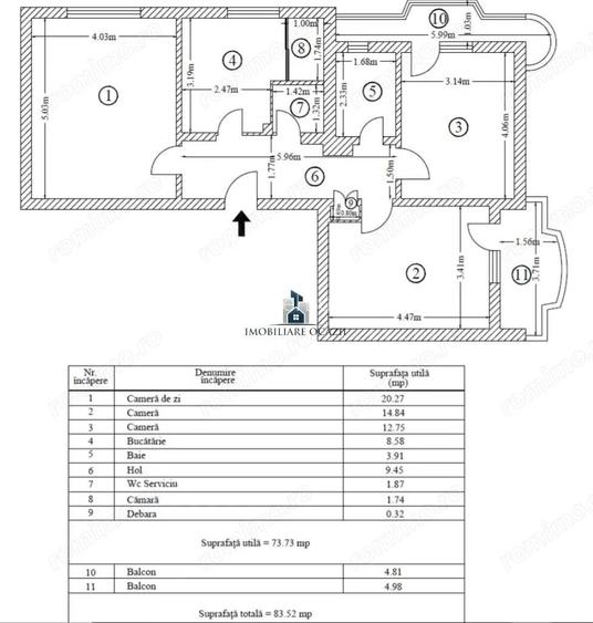 Vanzare Apartament 3 Camere Decomandat Bd.Ctin.Brancoveanu Vanzare Apartament 3 Camere Decomandat Bd.Ctin.Brancoveanu