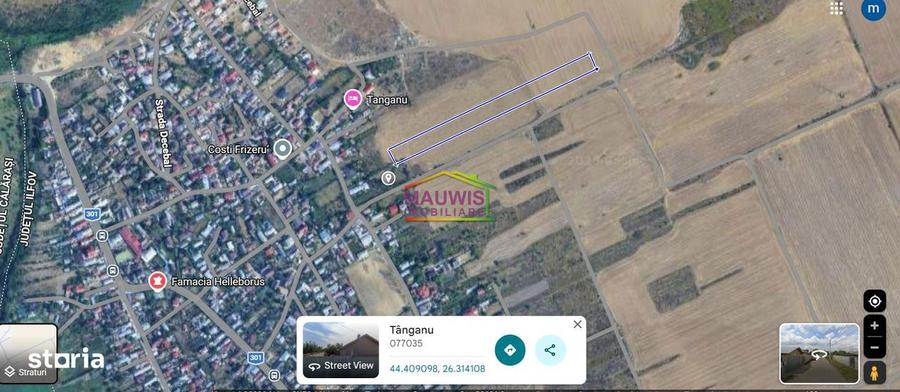 Vand teren intravilan in sat Tanganu, Cernica - Nicolade Balcescu. - 2