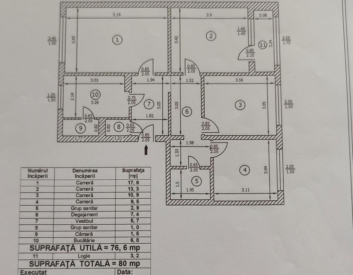 Apartament 4 camere decomandat. - 1