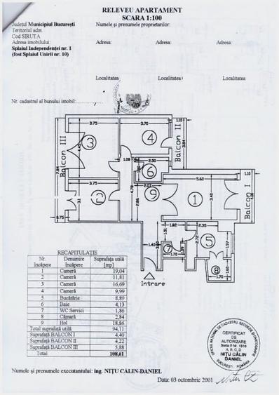 Ultracentral | metrou Unirii | 4 camere,  108mp | nemobilat | doar PJ - 20