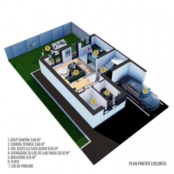 Casa 4 camere/ Curte/ Centrala/ Metrou 10 min - 3