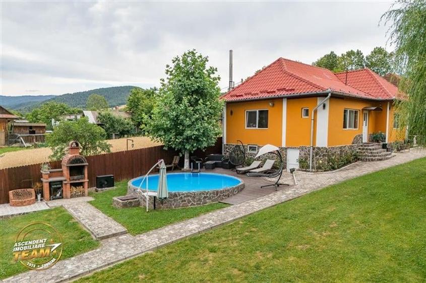 FILM&3D! Doua case cu:piscina,foisor,arbori decorativi,1.700mp teren,Lutoasa,Cov - 46