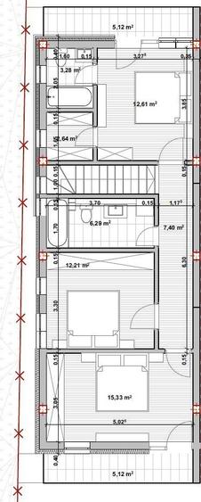 Duplex nou, 115 mp, 2 balcoane, terasa,Dezmir, zona str. Criseni/Bonas - 3