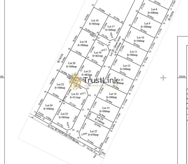 Teren intravilan de vânzare Berceni Vidra | 500–650 mp | curent la lot - 4