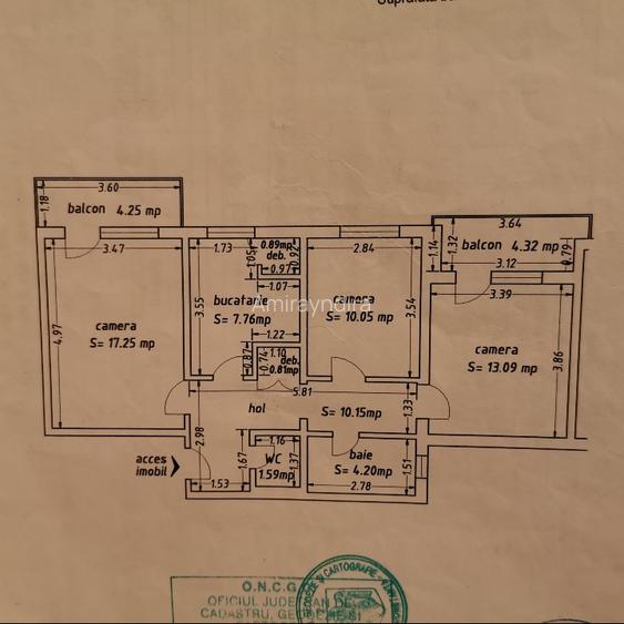 Apartamnet decomandat 3 camere , confort 0 Apartamnet decomandat 3 camere , confort 0