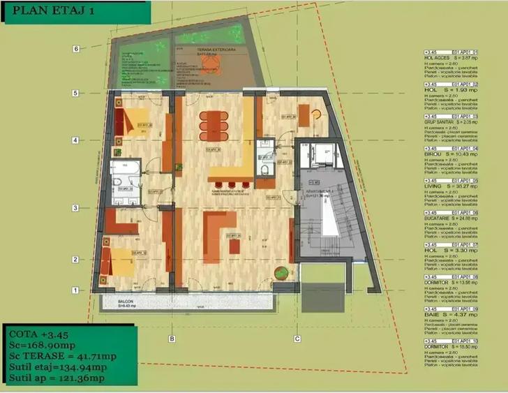 Apartament 4 camere, suc 146,52 mp, zona Dacia-Eminescu - 13