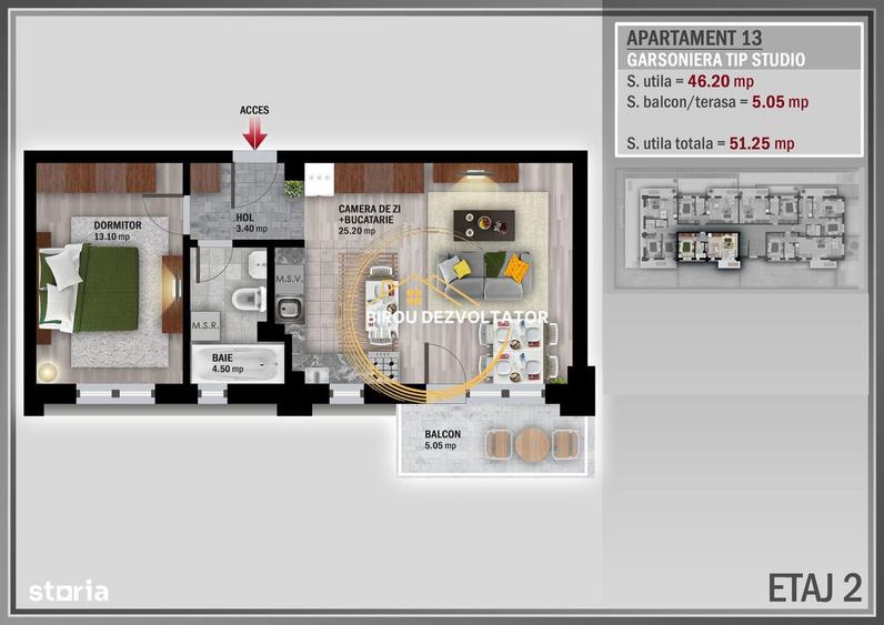 Ansamblu modern Pret promo Metrou Teclu Pallady titan - 6