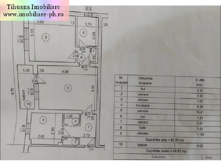 Apartament 2 camere de vanzare :Nord - (Cameliei) - 7