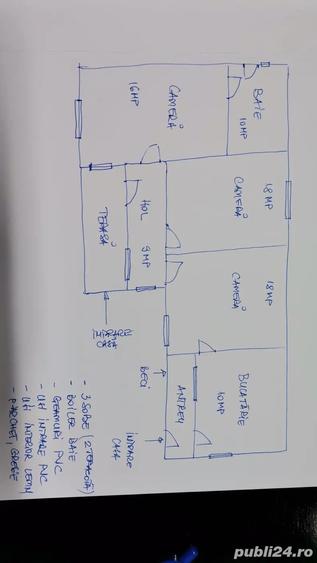 Casa de vanzare Cetateni Arges 100 mp + teren 1000 mp - 2