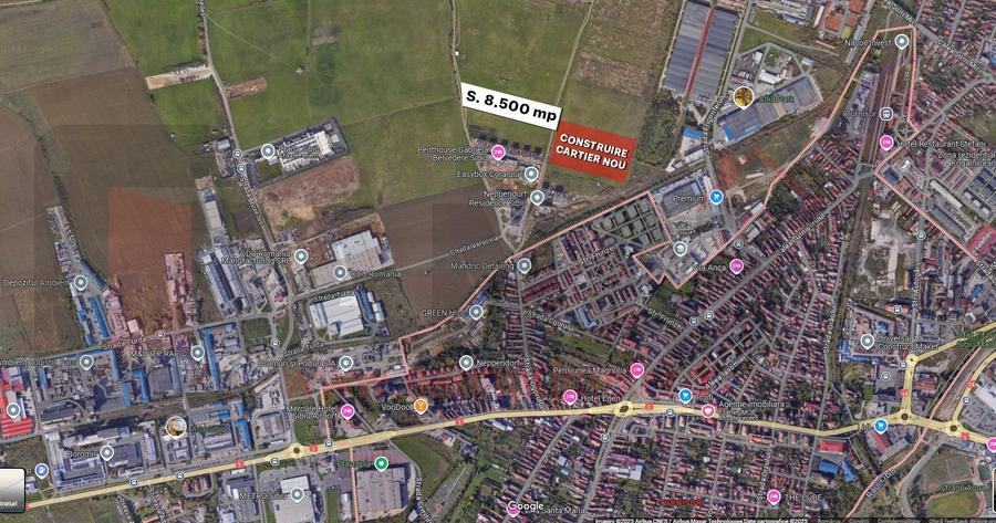 RO/EN Teren Intravilan, 8.500 mp, Turnisor, deschidere la 2 strazi |SkyView - 4
