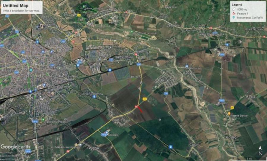 Teren de vânzare: 5.000 mp. De-a lungul Drumului Inelar Sud-Vest Ploiești, Drumul DN1A si 157 - 9