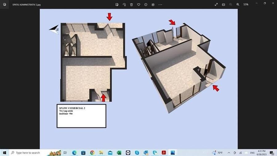 Proprietar, spatii comerciale, de la 64 mp la 140 mp, Prel Ghencea, str. Ghindar - 5