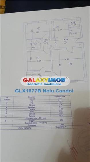 Apartament cu 3 camere decomandat, mobilat în 13 Septembrie