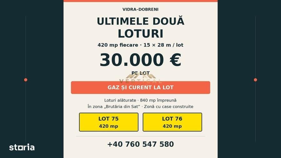 Spațiu comercial, în Vidra