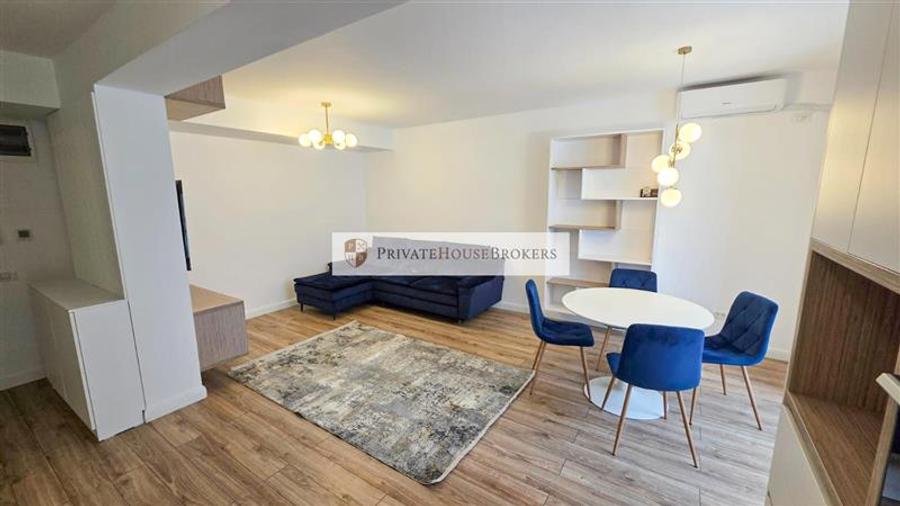 Apartament cu 2 camere semidecomandat, mobilat în Băneasa