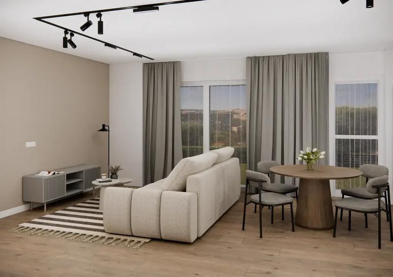 Apartament cu 2 camere semidecomandat, mobilat în Voluntari