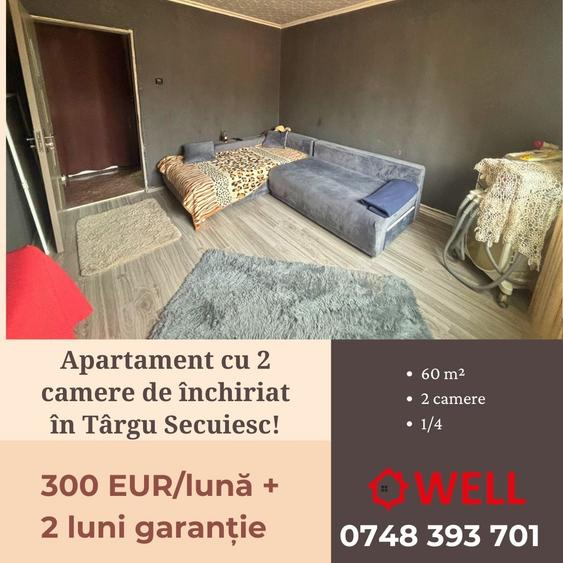 Apartament cu 2 camere de închiriat în Târgu Secuiesc, pe strada Oituz! - 1