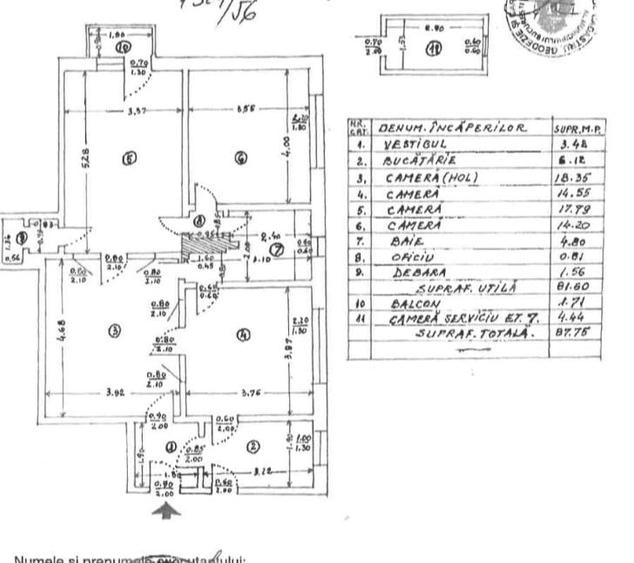 Apartament 4 camere recent renovat | centrala proprie | semimobilat si utilat | - 13